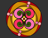 Dibujo Mandala 5 pintado por tbmobm