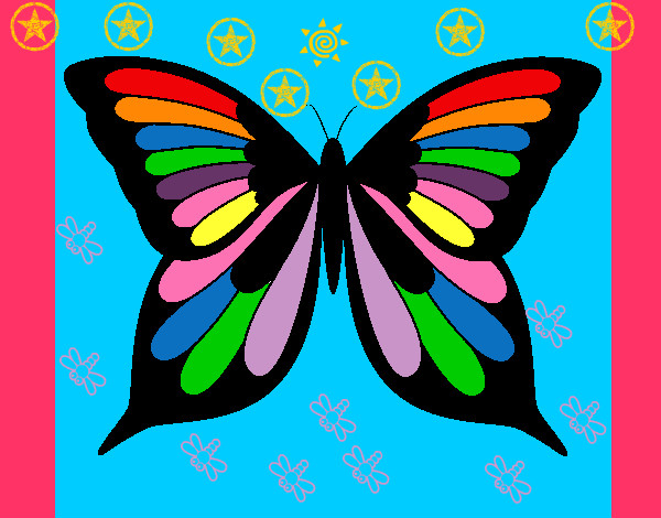 Dibujo Mariposa 19 pintado por luxius