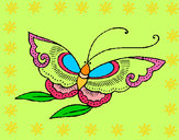 Dibujo Mariposa 8a pintado por mirela 