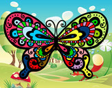 Dibujo Mariposa bonita pintado por mirela 