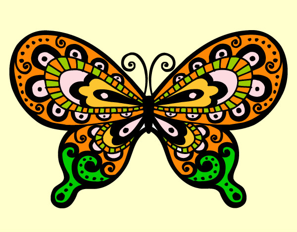 Dibujo Mariposa bonita pintado por Ririchio