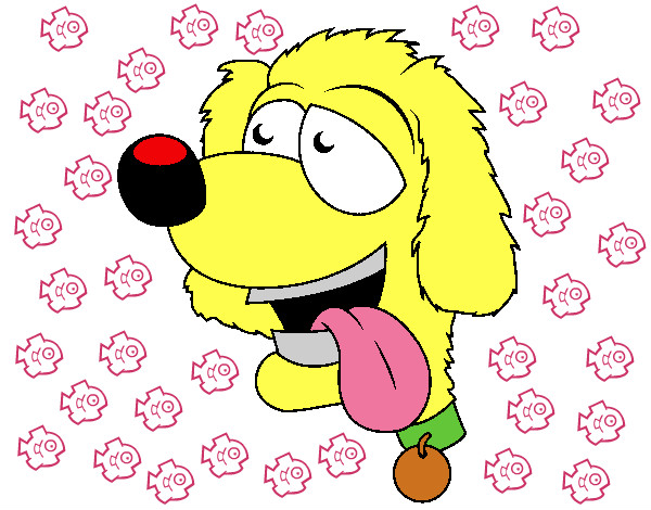 Dibujo Perro con la lengua fuera II pintado por Lulin
