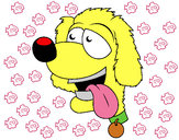Dibujo Perro con la lengua fuera II pintado por Lulin