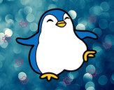 Dibujo Pingüino bailando pintado por sky0102