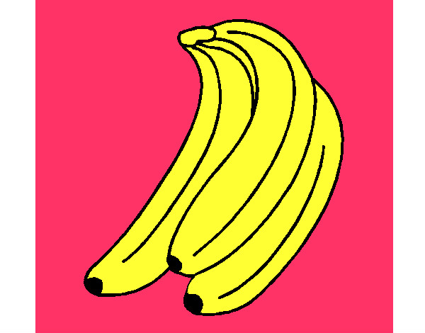 Dibujo Plátanos pintado por tikiss