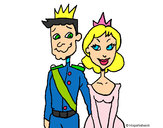 Dibujo Príncipe y princesa pintado por kttitta