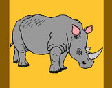 Dibujo Rinoceronte 3 pintado por Ririchio