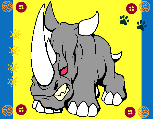 Dibujo Rinoceronte II pintado por Agustinuri