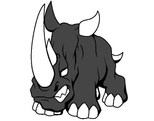 Dibujo Rinoceronte II pintado por SubZeroMK