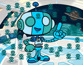 Dibujo Robot simpático pintado por roci_wapit