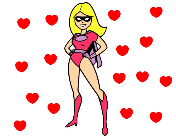 Dibujo Superheroina pintado por Naia24