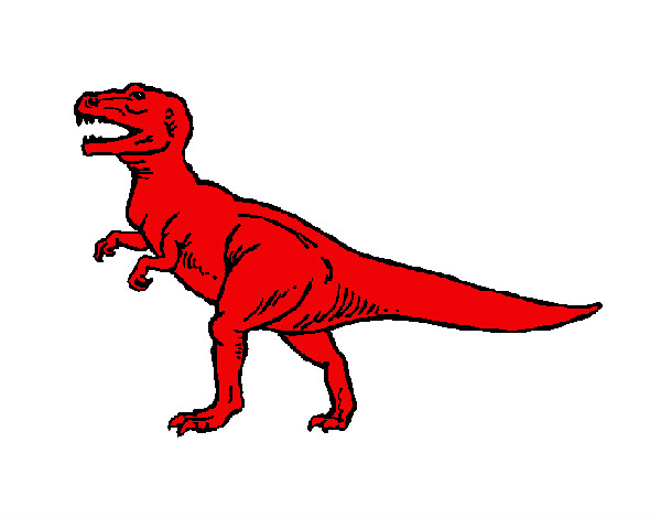 Dibujo Tiranosaurus Rex pintado por PABLO_HM