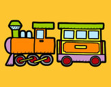 Dibujo Tren alegre pintado por rosnan