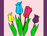 Dibujo Tulipanes pintado por DIVINAS123