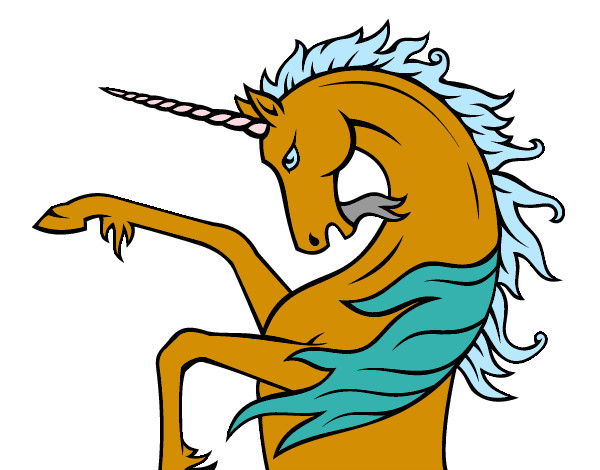 Dibujo Unicornio salvaje pintado por luciagr