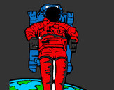 Dibujo Astronauta pintado por david50