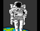Dibujo Astronauta pintado por PEPITAYO5
