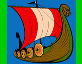 Dibujo Barco vikingo 1 pintado por ramces