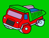 Dibujo Camión volquete pintado por cristo26