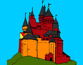 Dibujo Castillo medieval pintado por tbmobm
