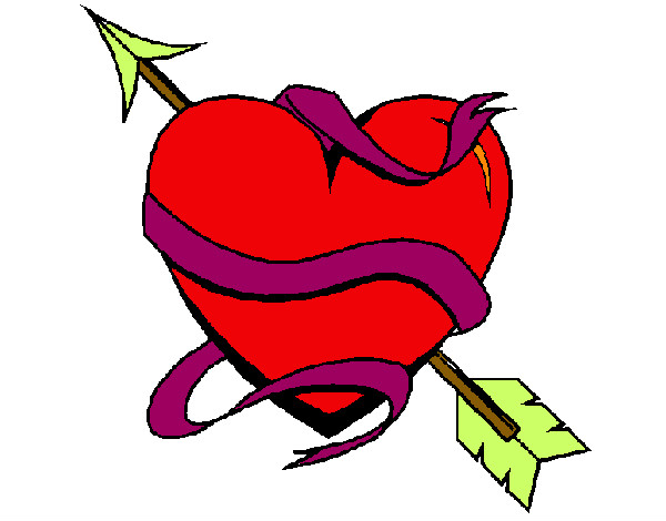 Dibujo Corazón con flecha pintado por nickname12
