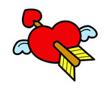 Dibujo Corazón de San Valentín pintado por lololololo