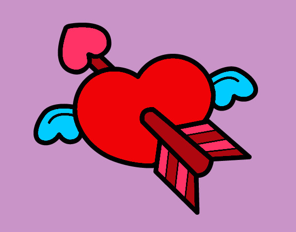 Dibujo Corazón de San Valentín pintado por nickname12