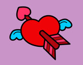 Dibujo Corazón de San Valentín pintado por nickname12
