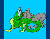 Dibujo Dragón de mar pintado por nickpascua