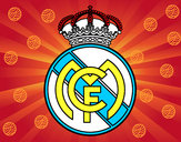 Dibujo Escudo del Real Madrid C.F. pintado por espec