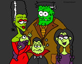 Dibujo Familia de monstruos pintado por yasmin
