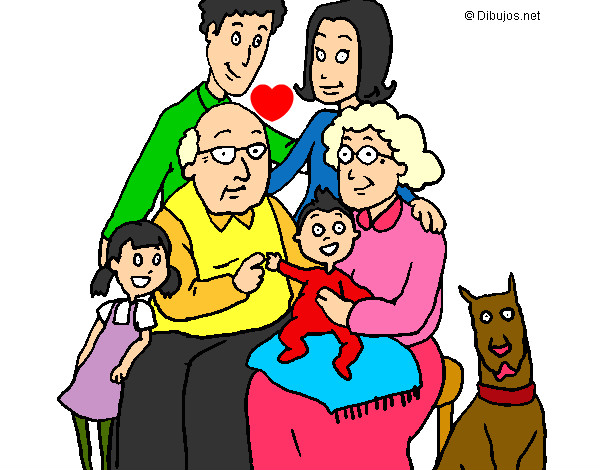 Dibujo Familia pintado por lazarocain