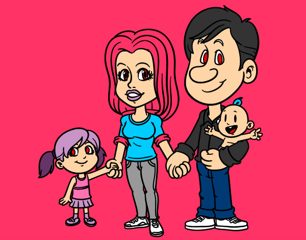 Dibujo Familia feliz pintado por agus_culi
