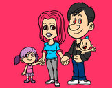 Dibujo Familia feliz pintado por agus_culi