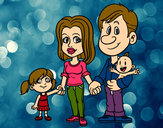 Dibujo Familia feliz pintado por Mariacgcm