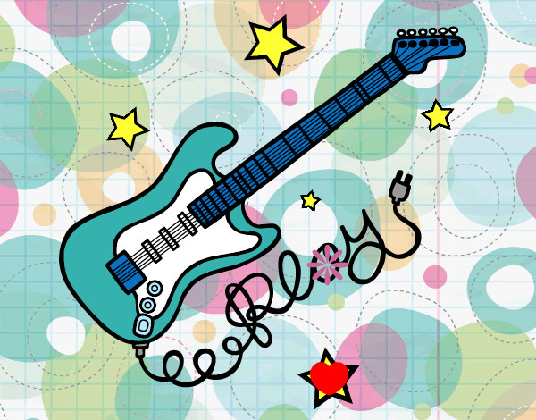guitarra y estrellas