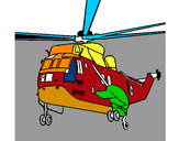 Dibujo Helicóptero al rescate pintado por danielsam 