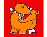 Dibujo Hipopótamo pintado por SAITH 