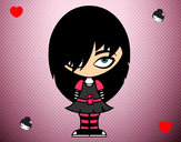 Dibujo Look Emo pintado por melisa21