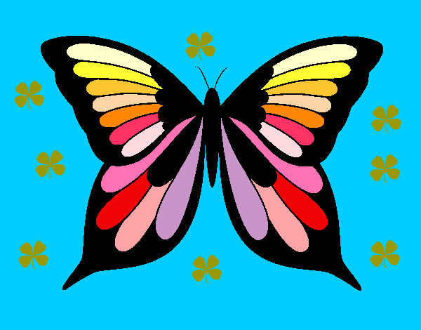 una mariposa colorines