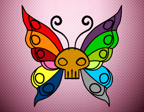 Dibujo Mariposa Emo pintado por danielsam 