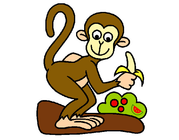 Dibujo Mono pintado por armm