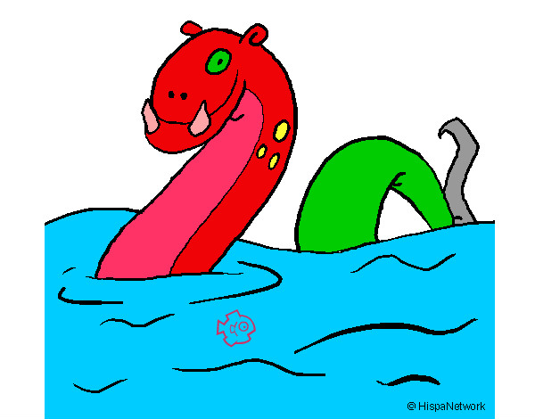 Dibujo Monstruo del lago nes pintado por lazarocain