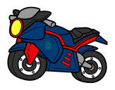 Dibujo Moto deportiva pintado por criistyna