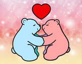 Dibujo Osos polares enamorados pintado por jimmyclash