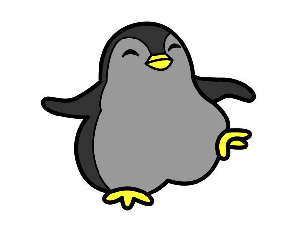 Dibujo Pingüino bailando pintado por nickname12