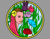 Dibujo Princesa del bosque 3 pintado por cristiina 