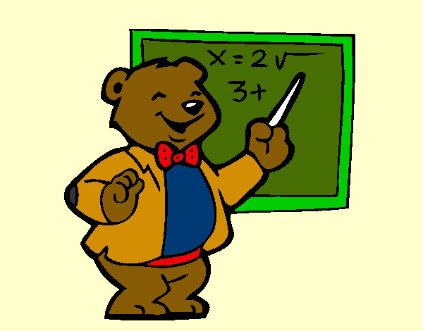 Dibujo Profesor oso pintado por nickname12
