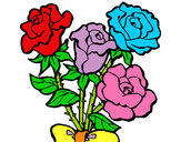 Dibujo Ramo de rosas pintado por Yaiisha