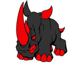 Dibujo Rinoceronte II pintado por andres123a
